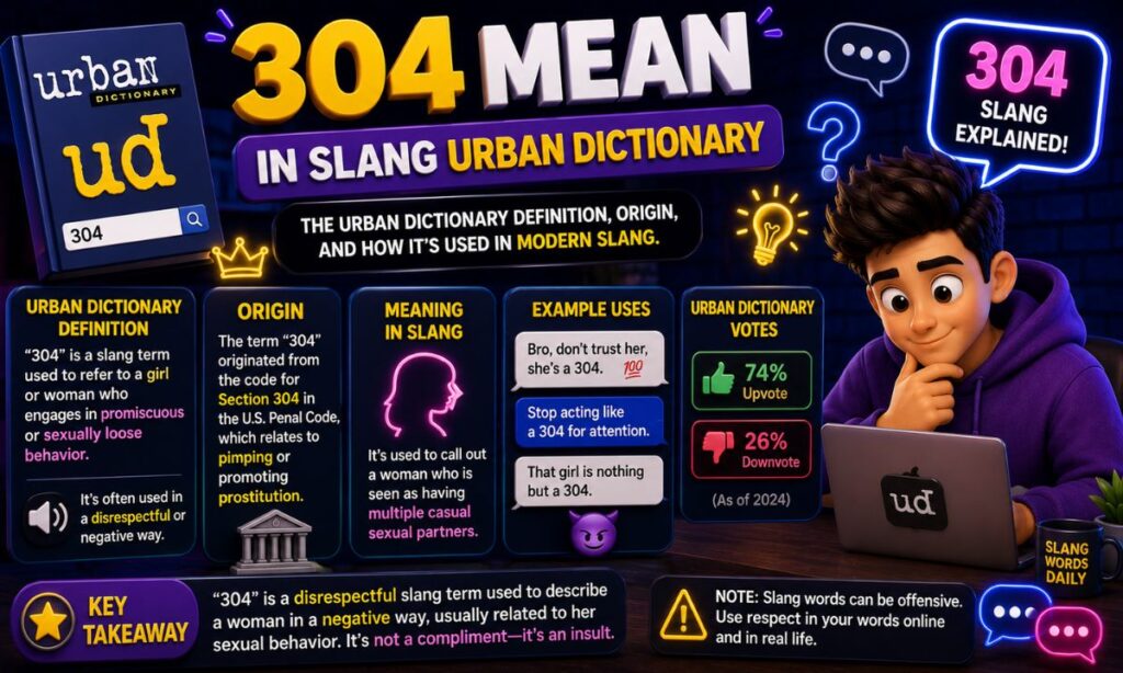 304 mean in slang urban dictionary