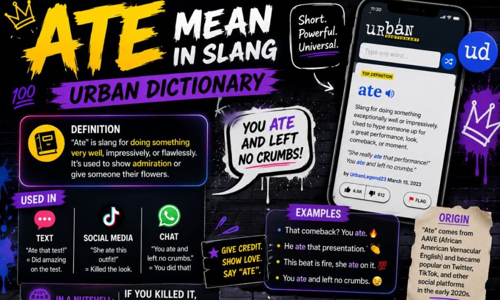 Ate mean in slang urban dictionary