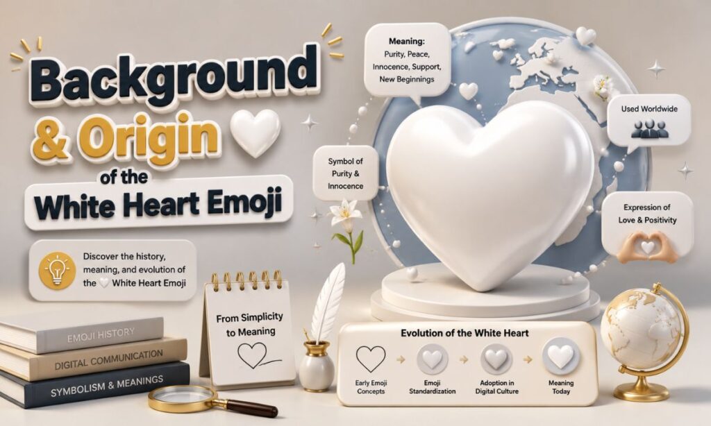 Background & Origin of the White Heart Emoji