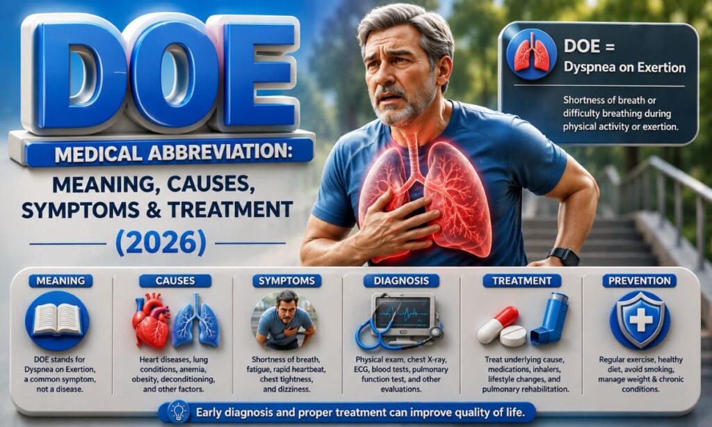 DOE Medical Abbreviation Meaning, Causes, Symptoms & Treatment (2026)
