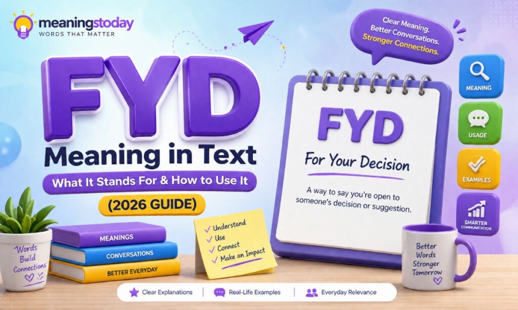 FYD Meaning in Text What It Stands For & How to Use It (2026 Guide)