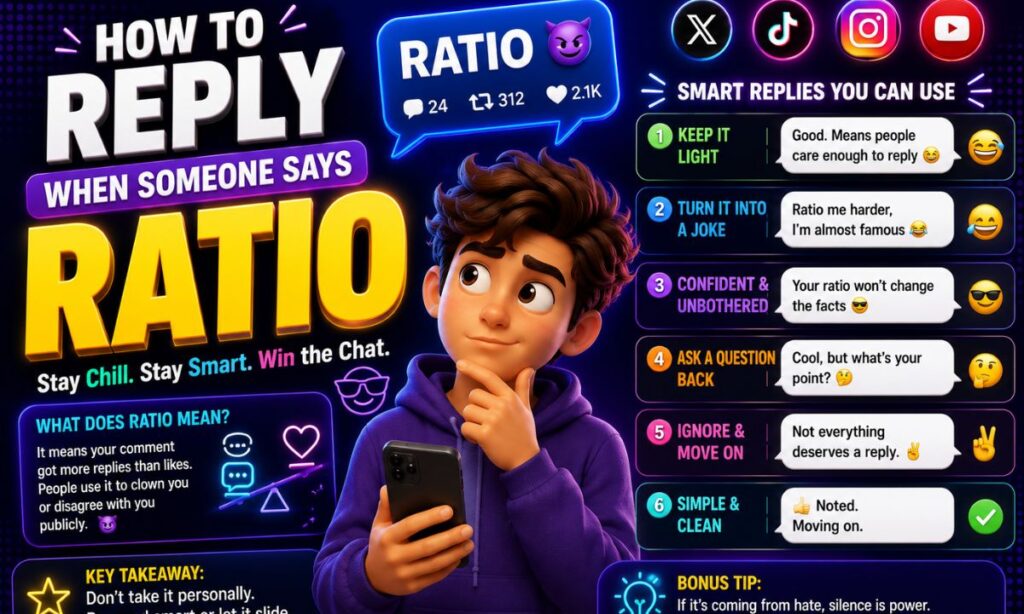 How to Reply When Someone Says Ratio