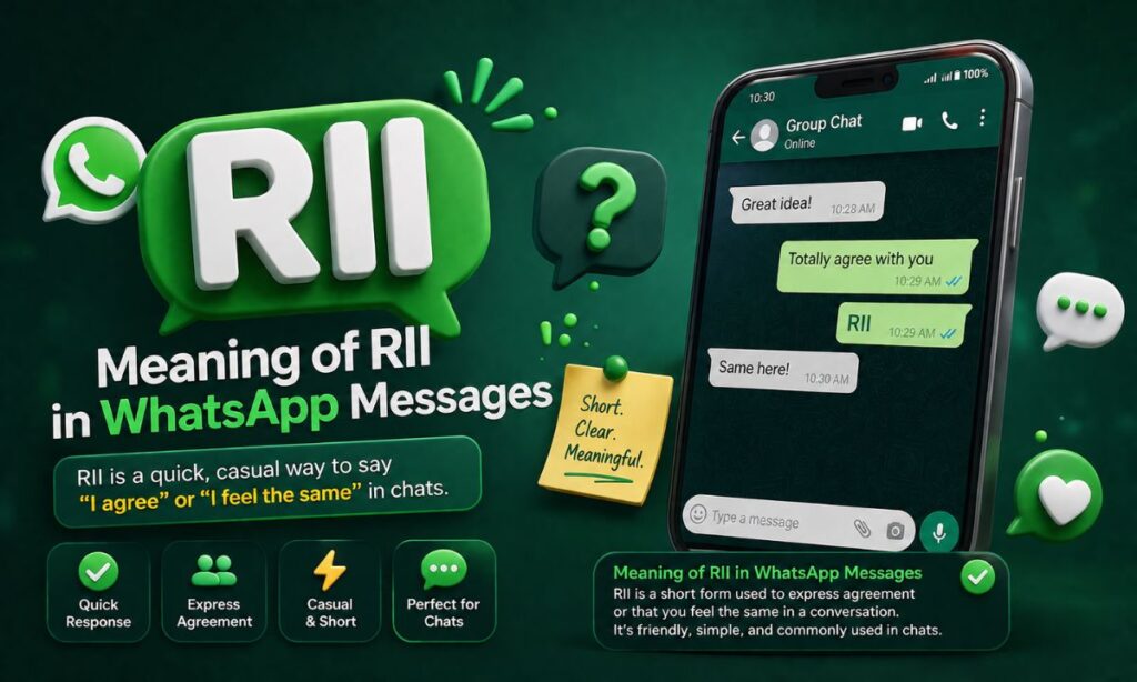 Meaning of RII in WhatsApp Messages