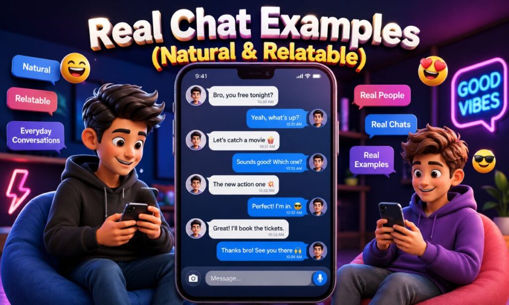 Real Chat Examples (Natural & Relatable)