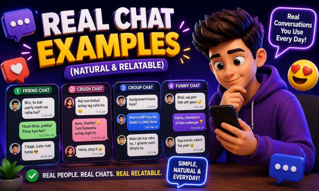 Real Chat Examples (Natural & Relatable)