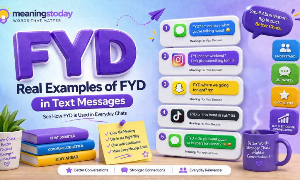Real Examples of FYD in Text Messages