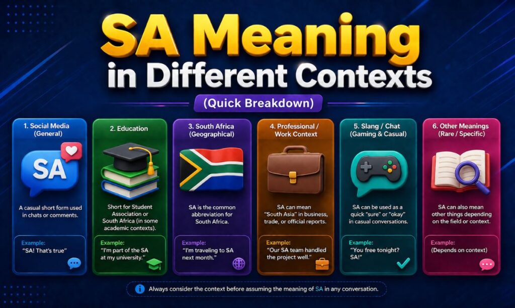 SA Meaning in Different Contexts (Quick Breakdown)