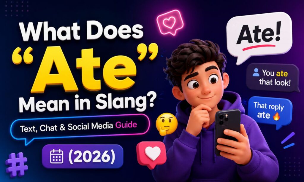 What Does “Ate” Mean in Slang Text, Chat & Social Media Guide (2026)