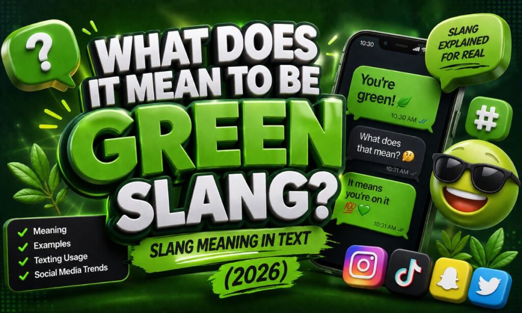 What Does It Mean to Be Green Slang Meaning in Text