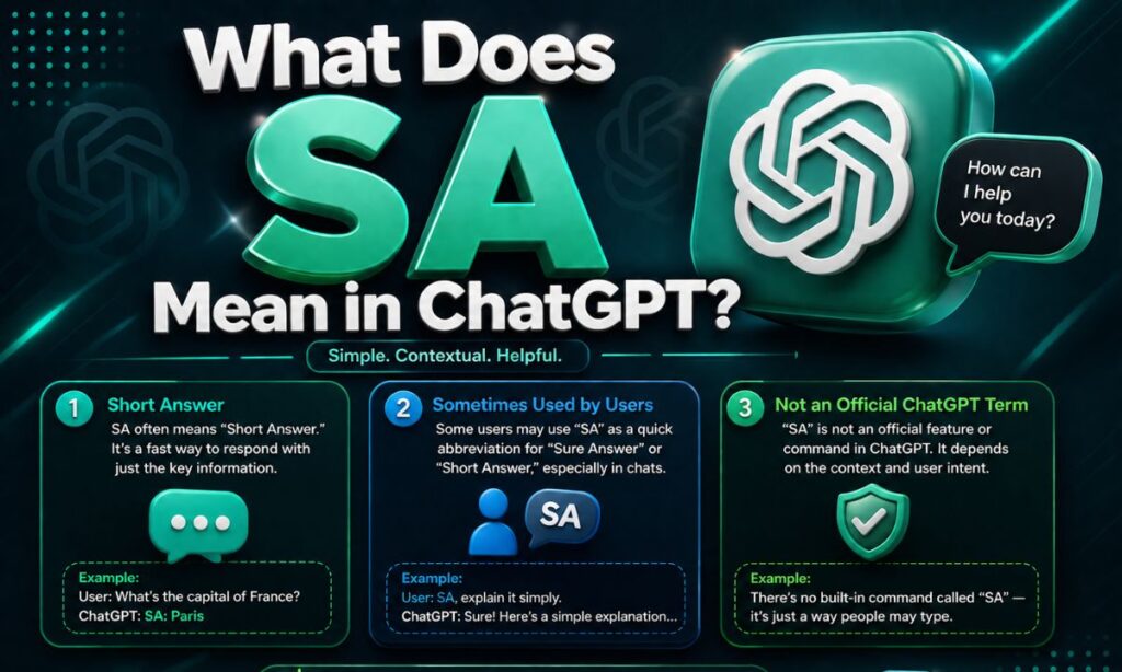 What Does SA Mean in ChatGPT