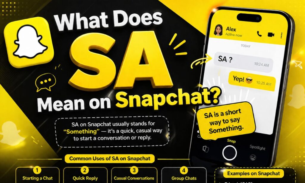 What Does SA Mean on Snapchat