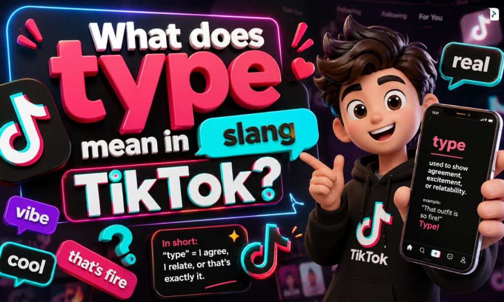What does type mean in slang tiktok