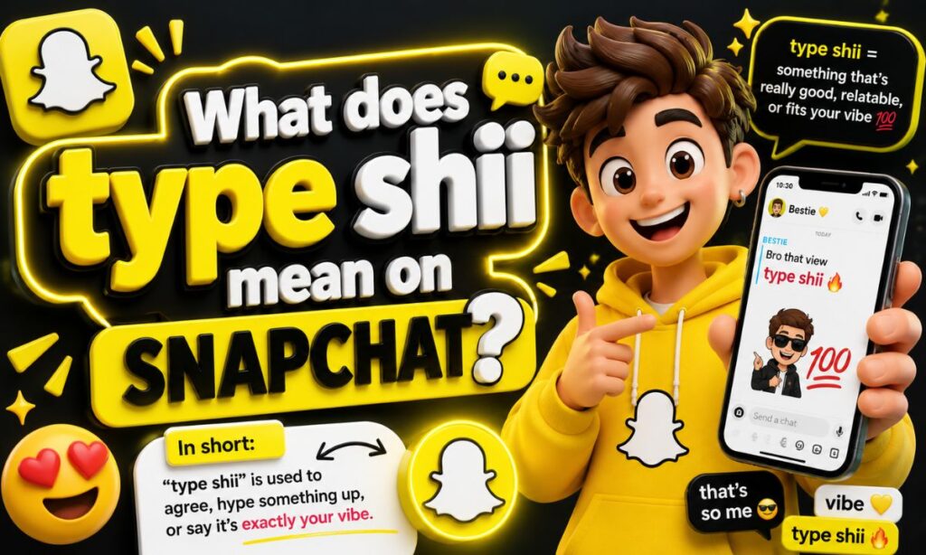 What does type shii mean on snapchat