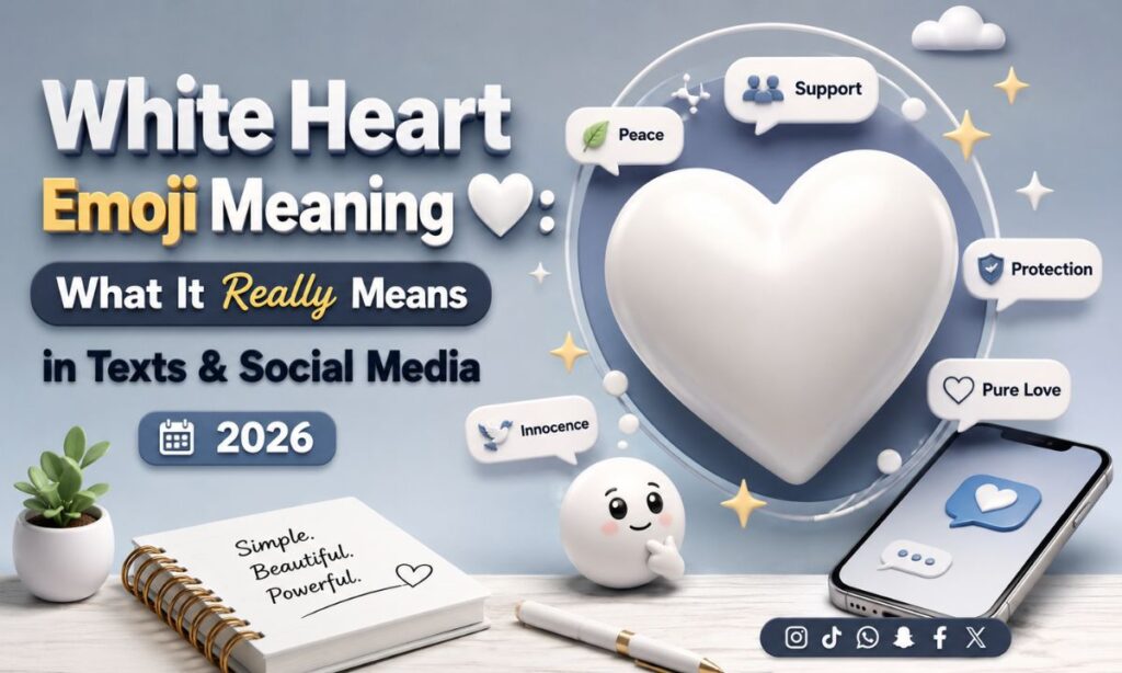 White Heart Emoji Meaning 🤍 What It Really Means in Texts & Social Media (2026)