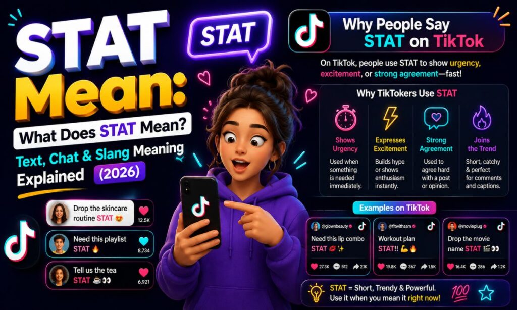 Why People Say STAT on TikTok
