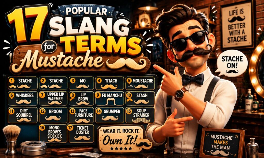 17 Popular Slang Terms for Mustache