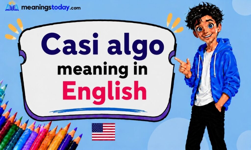 Casi algo meaning in English