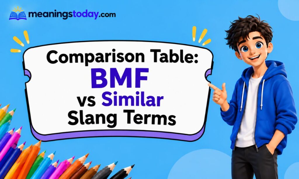 Comparison Table BMF vs Similar Slang Terms