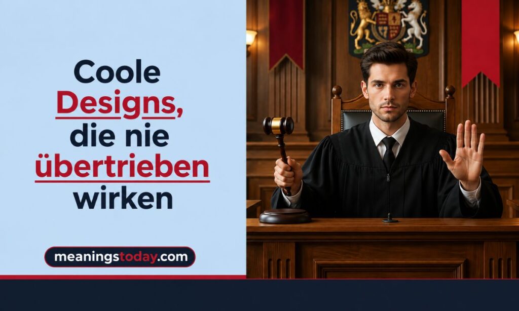 Coole Designs, die nie übertrieben wirken
