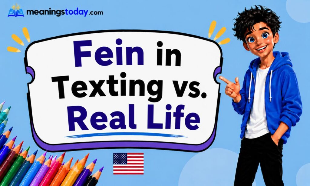 Fein in Texting vs. Real Life