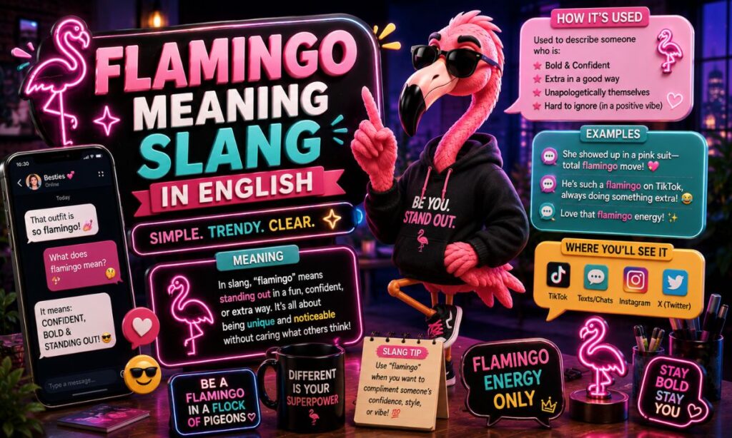 Flamingo meaning slang in english