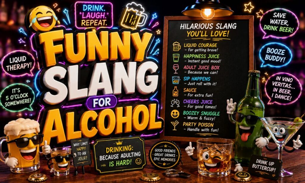 Funny Slang for Alcohol