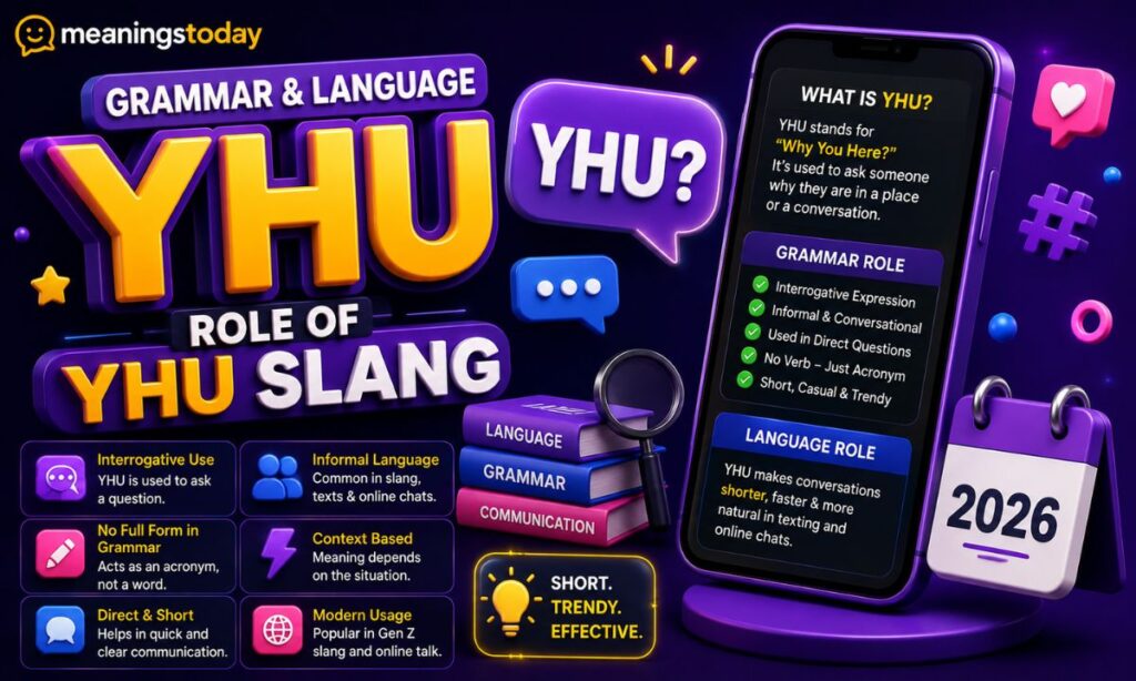 Grammar & Language Role of YHU Slang
