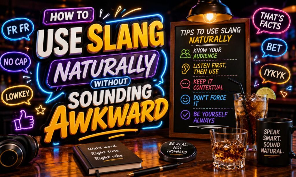 How to Use Slang Naturally Without Sounding Awkward