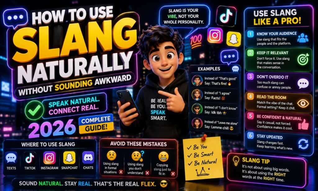 How to Use Slang Naturally Without Sounding Awkward