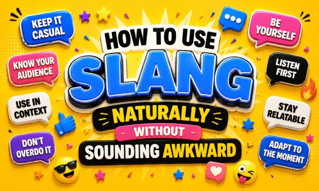 How to Use Slang Naturally Without Sounding Awkward