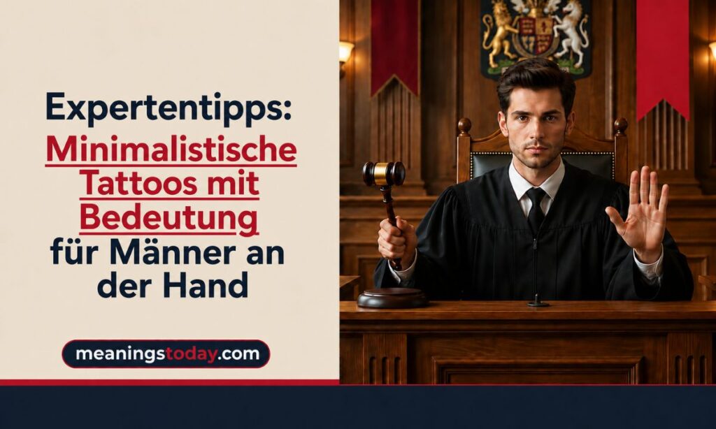 Minimalistische Tattoos mit Bedeutung für Männer an der Hand
