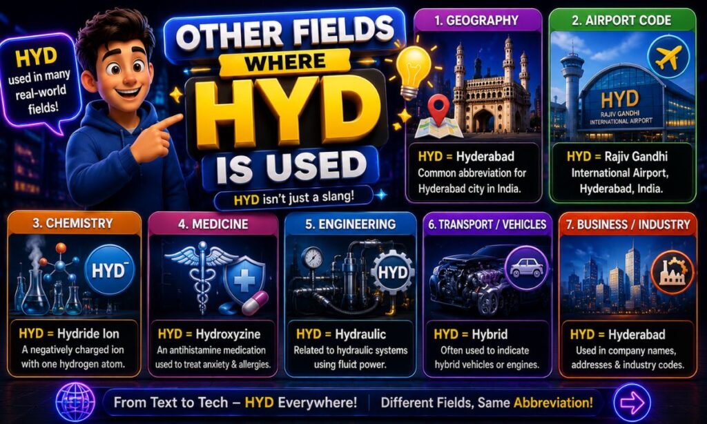 Other Fields Where HYD Is Used