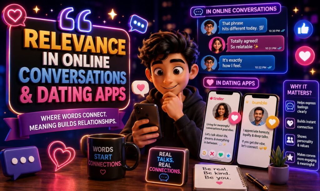 Relevance in Online Conversations & Dating Apps