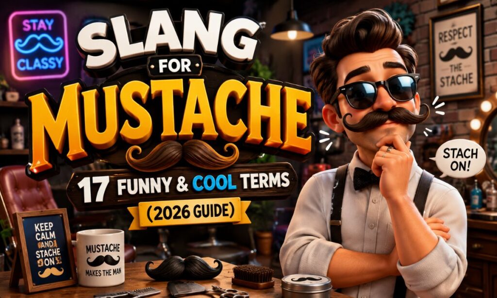 Slang for Mustache 17 Funny & Cool Terms (2026 Guide)