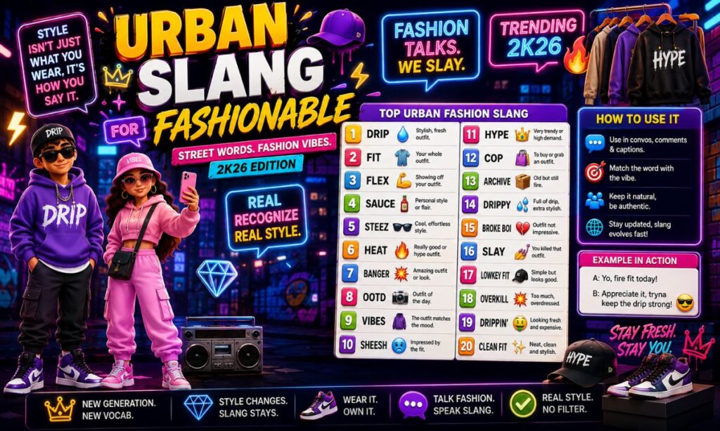 _Urban slang for fashionable