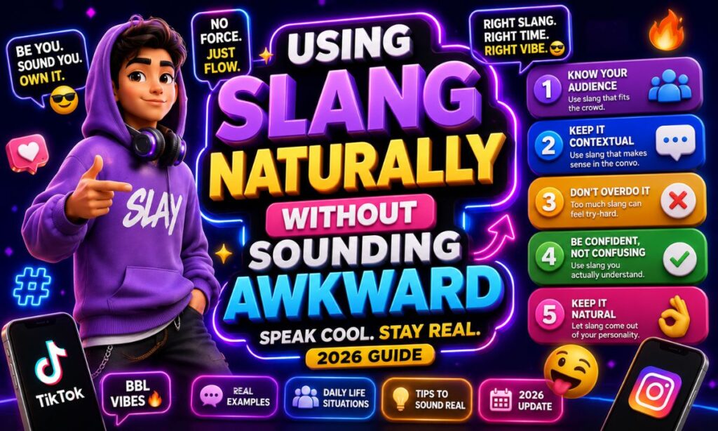 Using Slang Naturally Without Sounding Awkward