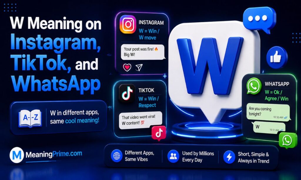 W Meaning on Instagram, TikTok, and WhatsApp