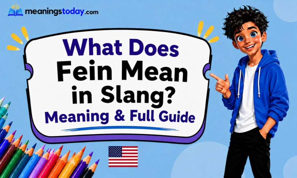 What Does Fein Mean in Slang Meaning & Full Guide
