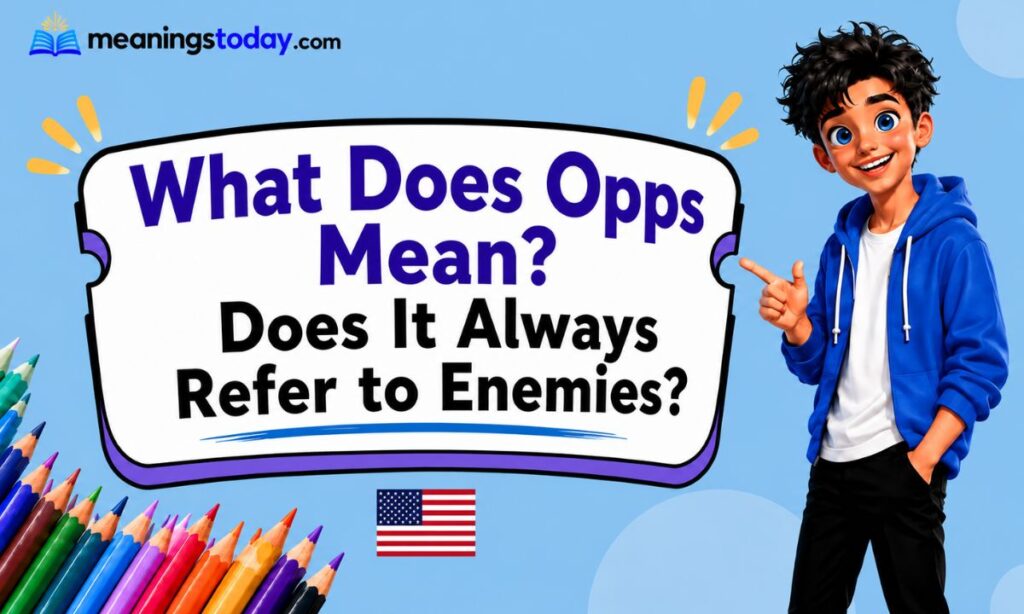 What Does Opps Mean Does It Always Refer to Enemies