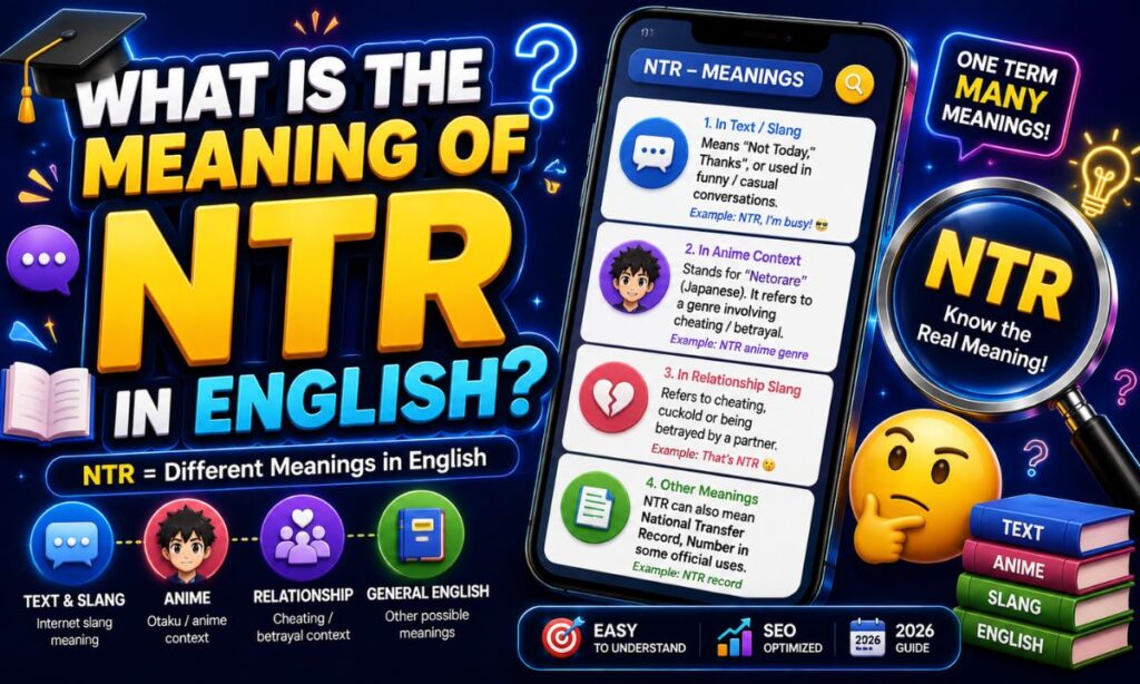 What is the meaning of NTR in english