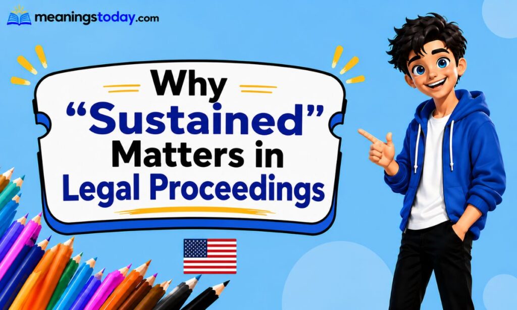 Why Sustained Matters in Legal Proceedings