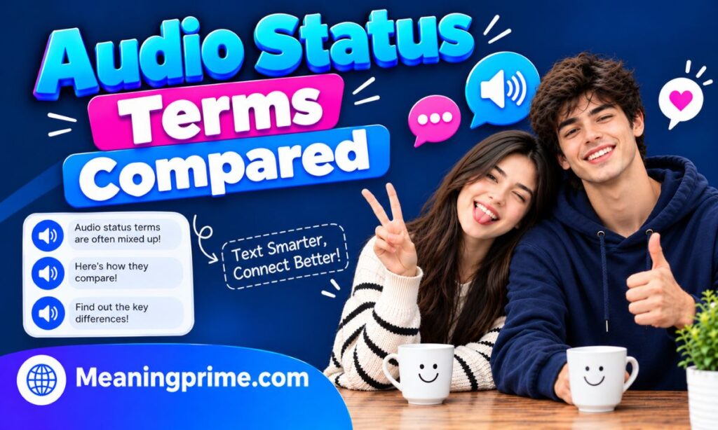 Audio Status Terms Compared
