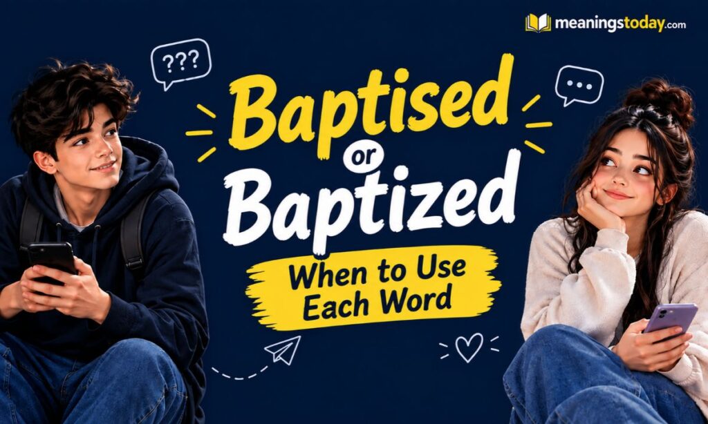 Baptised or Baptized When to Use Each Word
