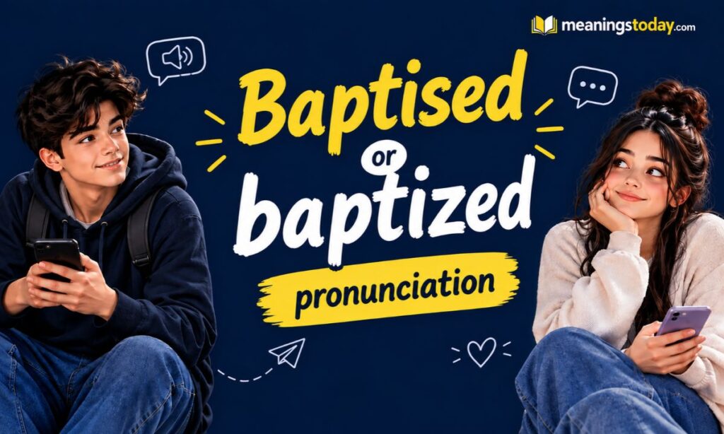 Baptised or baptized pronunciation