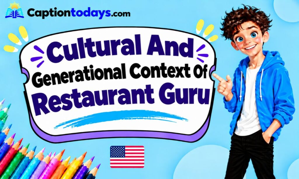 Cultural And Generational Context Of Restaurant Guru