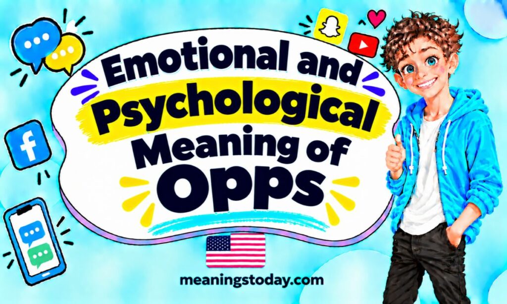 Emotional and Psychological Meaning of Opps