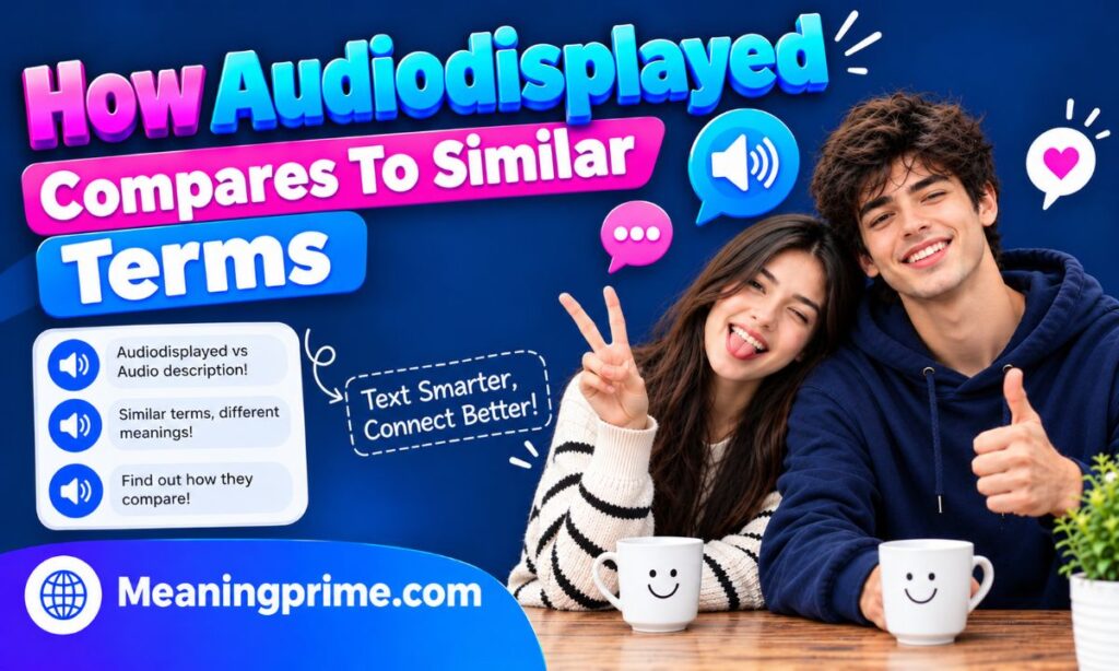 How Audiodisplayed Compares To Similar Terms