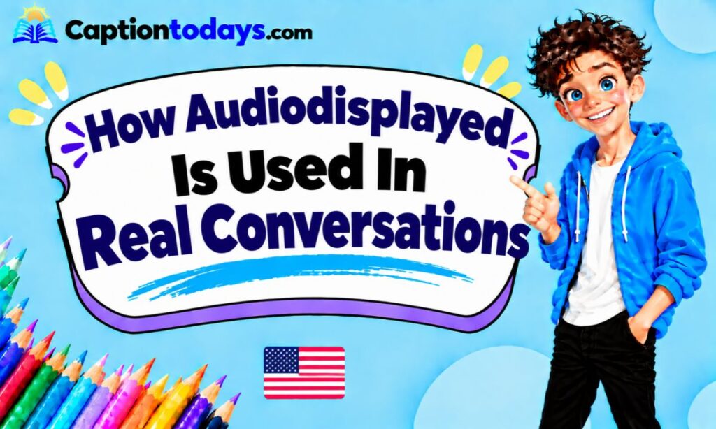 How Audiodisplayed Is Used In Real Conversations