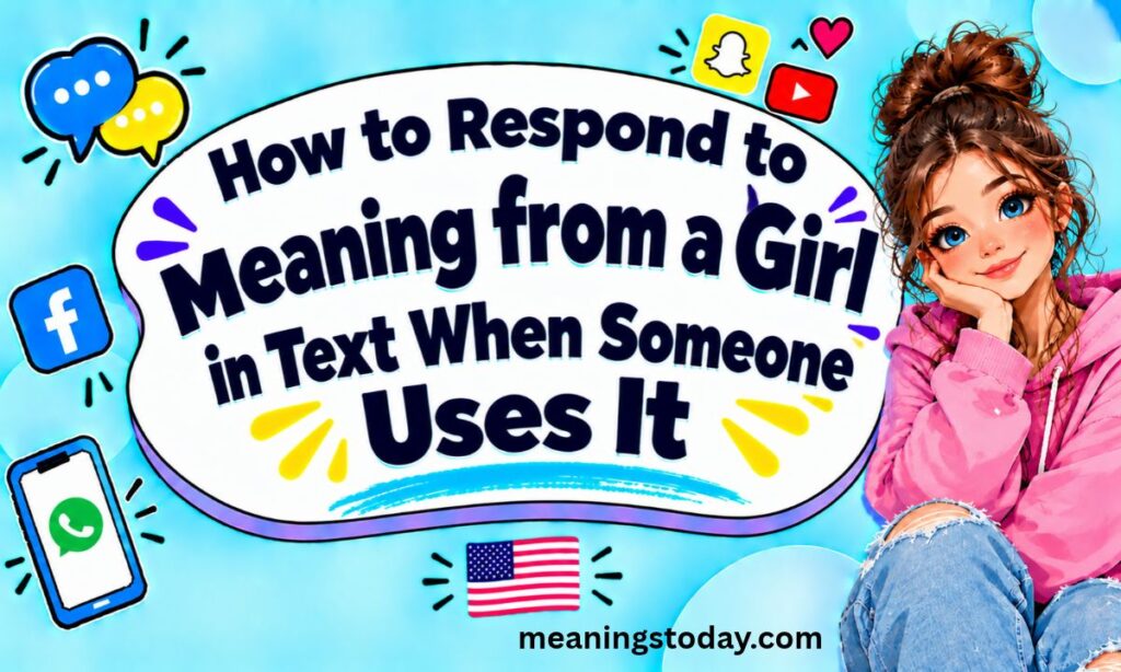 How to Respond to Meaning from a Girl in Text When Someone Uses It