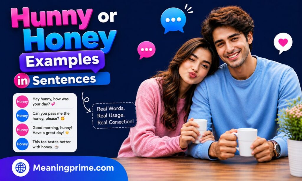 Hunny or Honey Examples in Sentences